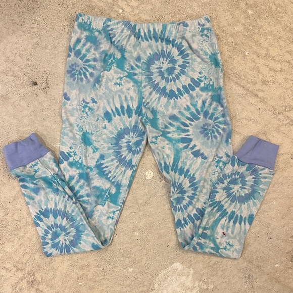 Kirklands Kids Pajama Set in Blue and White Tie-Dye - Picture 2 of 5